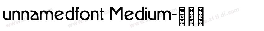 unnamedfont Medium字体转换